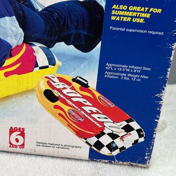 SportsStuff Propedo Bodyboard Sled Tube Water Snow Inflatable New Distressed Box - Picture 2 of 9